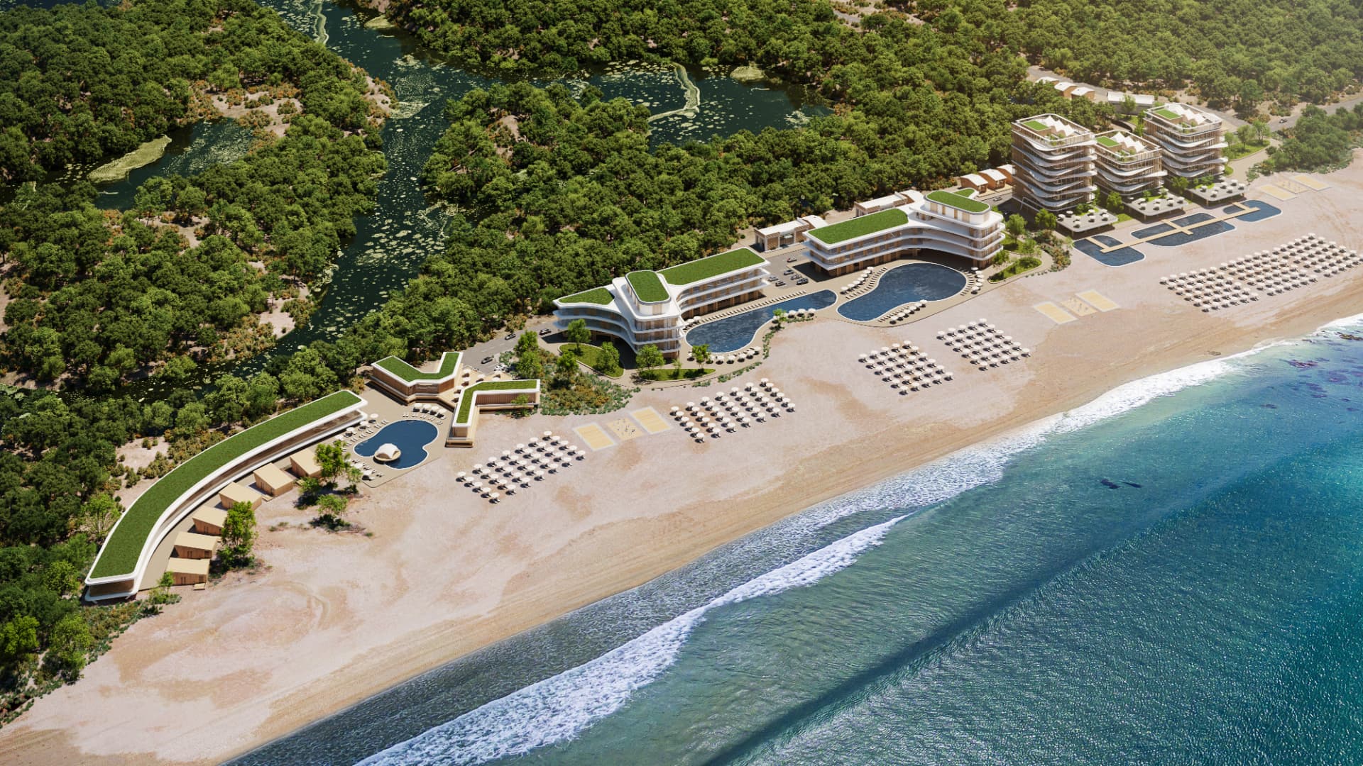Coastal Resort - beachfront masterplan