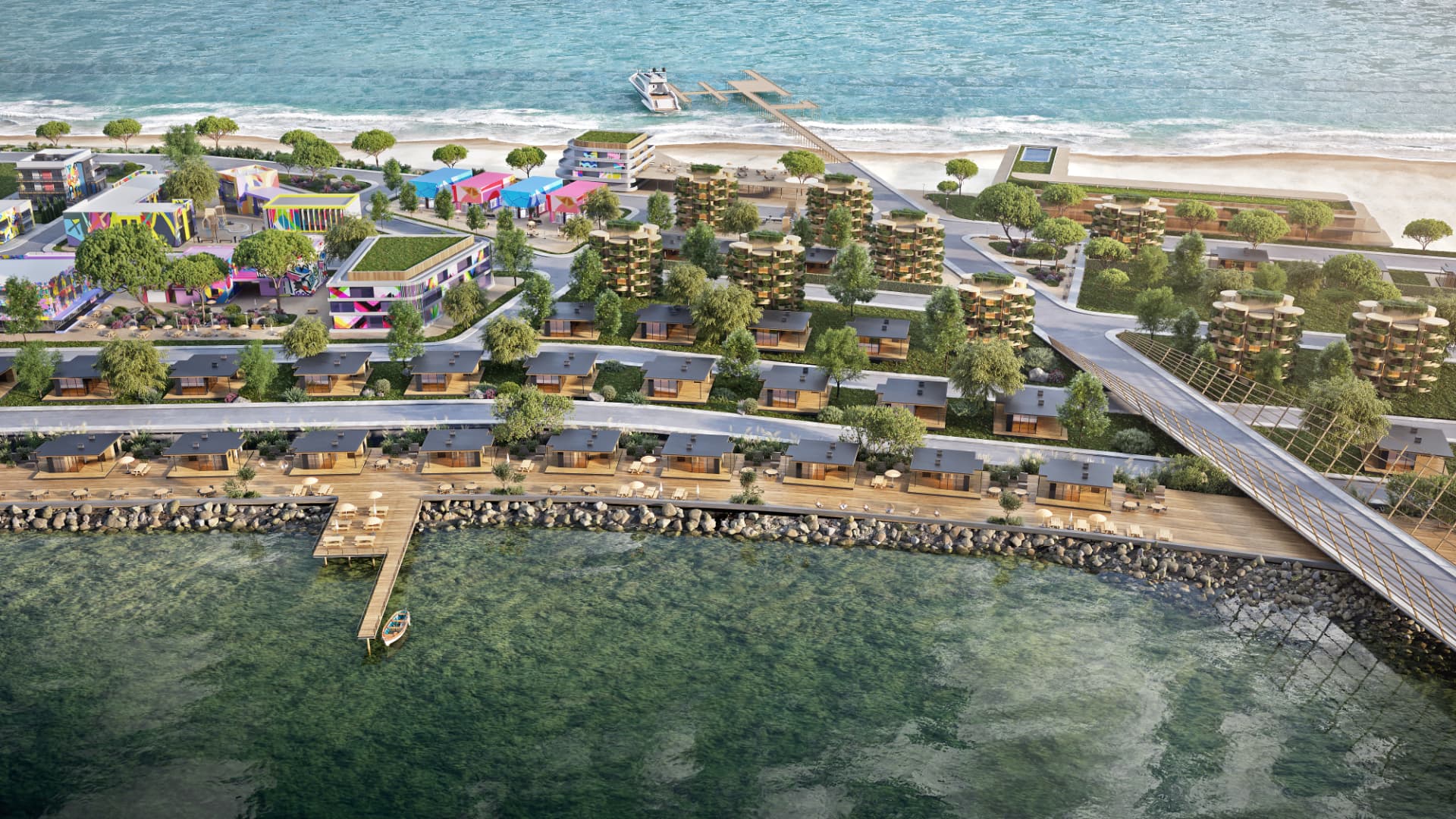 Coastal Resort - boardwalk district